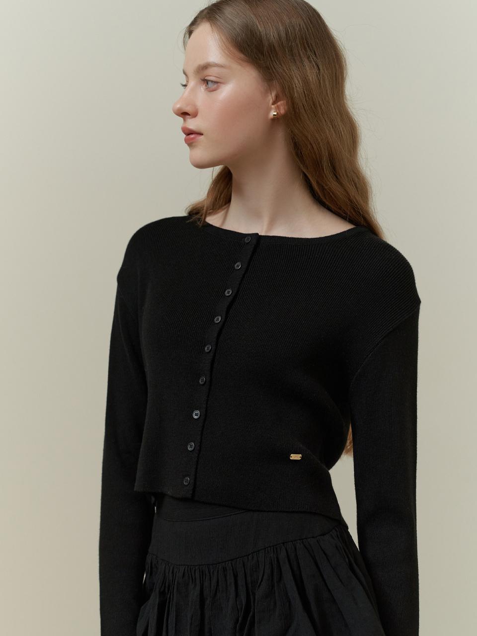 RE_L Soap Silk Cardigan - Black
