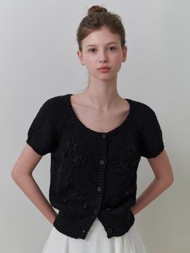 RE_L Suzan Half Cardigan [Black]