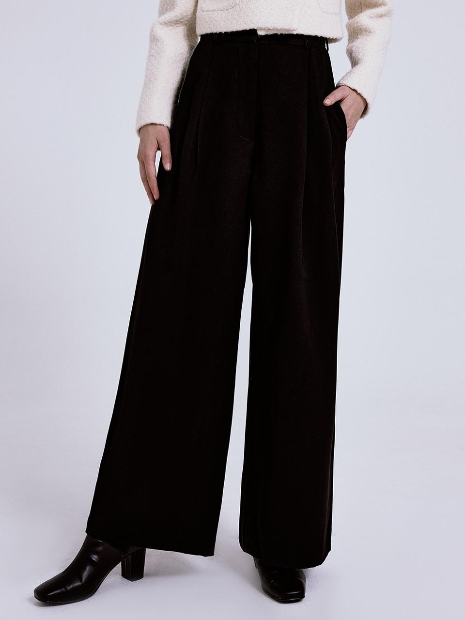 RE_L Weed Wide Slacks - Black