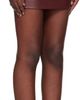 REMAIN Birger Christensen REMAIN Birger Christensen Burgundy Bonded Leather Miniskirt - 2