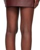 REMAIN Birger Christensen REMAIN Birger Christensen Burgundy Bonded Leather Miniskirt - 3