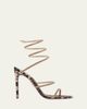 Rene Caovilla Cleo Animalier 105MM Satin Sandals - 1
