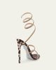 Rene Caovilla Cleo Animalier 105MM Satin Sandals - 3
