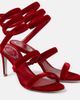 Rene Caovilla Rene Caovilla Cleo 80 velvet sandals - 1