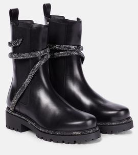 Rene Caovilla Rene Caovilla Cleo embellished leather Chelsea boots