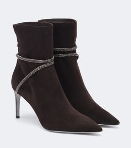 Rene Caovilla Rene Caovilla Cleo embellished suede ankle boots