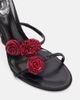 Rene Caovilla Rene Caovilla Cleo floral-appliquÃ© satin sandals - 6