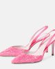 Rene Caovilla Rene Caovilla Embellished satin slingback sandals - 5