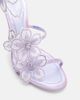 Rene Caovilla Rene Caovilla Floriane floral-appliqué satin sandals - 6