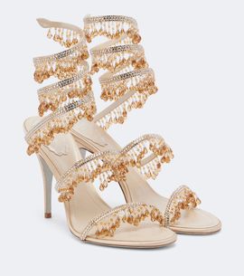 Rene Caovilla Rene Caovilla Jahanara embellished satin sandals