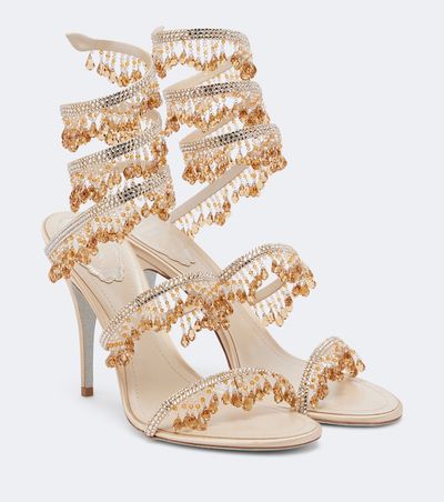 Rene Caovilla Rene Caovilla Jahanara embellished satin sandals