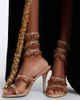 Rene Caovilla Rene Caovilla Jahanara embellished satin sandals - 3