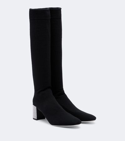 Rene Caovilla Rene Caovilla Sonia crystal-embellished knee-high boots
