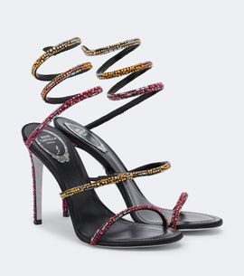 Rene Caovilla Rene Caovilla x Swarowski Cleo embellished satin sandals