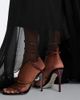Rene Caovilla Rene Caovilla x Swarowski Cleo embellished satin sandals - 3