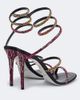 Rene Caovilla Rene Caovilla x Swarowski Cleo embellished satin sandals - 4