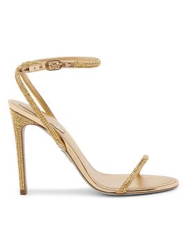 Rene Caovilla Women's 105MM Crystal-Embellished Satin & Leather Sandals