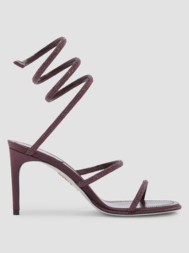 Rene Caovilla Women's Cleo 105MM Satin Sandals