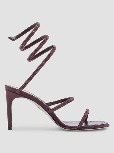 Rene Caovilla Women's Cleo 105MM Satin Sandals
