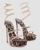 Rene Caovilla Women's Cleo Animalier 130MM Platform Sandals - 3