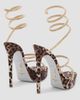 Rene Caovilla Women's Cleo Animalier 130MM Platform Sandals - 4