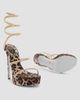 Rene Caovilla Women's Cleo Animalier 130MM Platform Sandals - 5