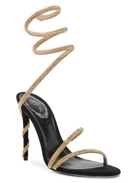 Rene Caovilla Women's Cleo Margot 105MM Satin Wrap Sandals