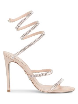 Rene Caovilla Women's Spark Cleo 105MM Leather Wrap Sandals