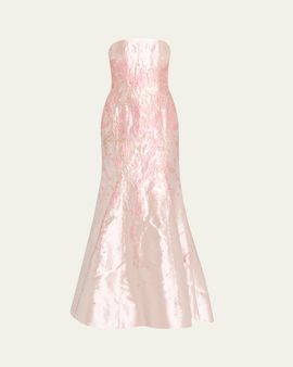 Rene Ruiz Collection Jacquard Bustier Gown