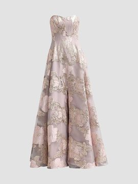 Rene Ruiz Collection Rene Ruiz Collection Women's Floral Fil Coupe Sweetheart Gown