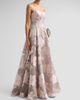 Rene Ruiz Collection Rene Ruiz Collection Women's Floral Fil Coupe Sweetheart Gown - 4