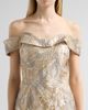 Rene Ruiz Collection Rene Ruiz Collection Women's Jacquard Off-the-Shoulder Mermaid Gown - 5