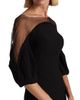 Rene Ruiz Collection Women's Bead-Embellished Illusion-Neck Gown - 6