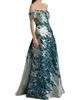 Rene Ruiz Collection Women's Border Jacquard Off-The-Shoulder Gown - 4