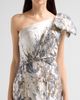 Rene Ruiz Collection Women's Brocade One-Shoulder Mermaid Gown - 5