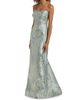 Rene Ruiz Collection Women's Brocade Strapless Column Gown - 4