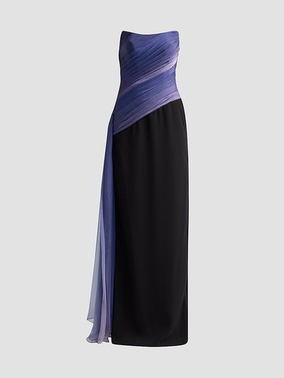 Rene Ruiz Collection Women's Crêpe & Ombré Chiffon Column Gown