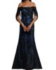 Rene Ruiz Collection Women's Draped-Wrap Brocade Gown - 3