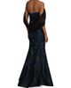 Rene Ruiz Collection Women's Draped-Wrap Brocade Gown - 5