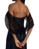 Rene Ruiz Collection Women's Draped-Wrap Brocade Gown - 6