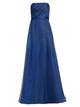 Rene Ruiz Collection Women's Draped Organza Strapless Gown