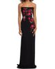 Rene Ruiz Collection Women's Embroidered Floral Crepe Strapless Column Gown - 3