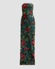 Rene Ruiz Collection Women's Floral-Sequin Embroidered Strapless Column Gown - 1