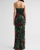 Rene Ruiz Collection Women's Floral-Sequin Embroidered Strapless Column Gown - 3