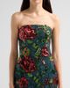Rene Ruiz Collection Women's Floral-Sequin Embroidered Strapless Column Gown - 5