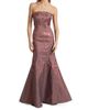 Rene Ruiz Collection Women's Floral Brocade Strapless Fit & Flare Gown - 2