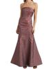 Rene Ruiz Collection Women's Floral Brocade Strapless Fit & Flare Gown - 3