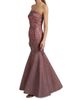 Rene Ruiz Collection Women's Floral Brocade Strapless Fit & Flare Gown - 4