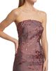 Rene Ruiz Collection Women's Floral Brocade Strapless Fit & Flare Gown - 6