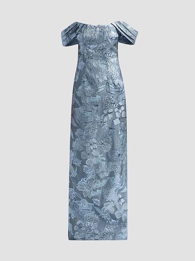 Rene Ruiz Collection Women's Floral Fil Coupe Off-The-Shoulder Gown